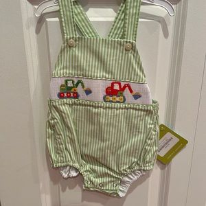 NWT Anavini, smocked dump truck outfit smoke free home